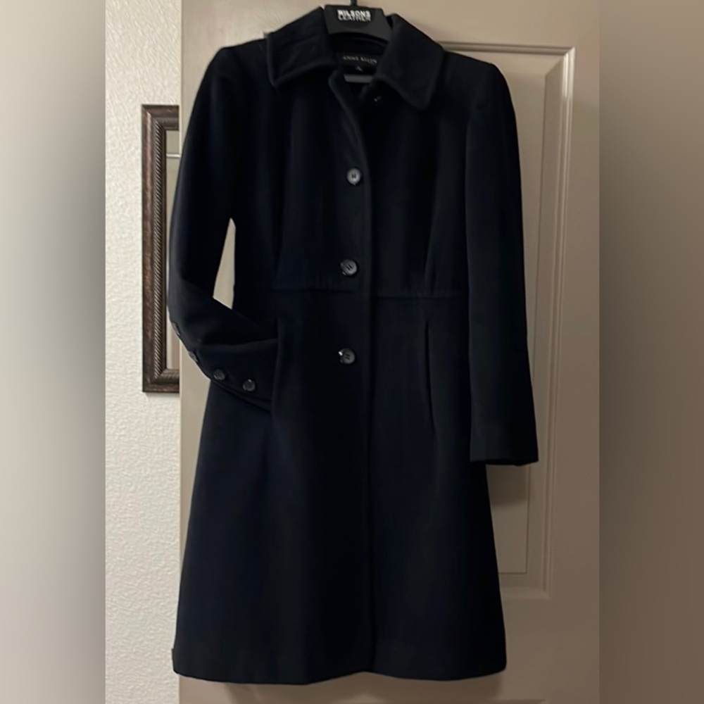 Classic Black Coat Anne Klein